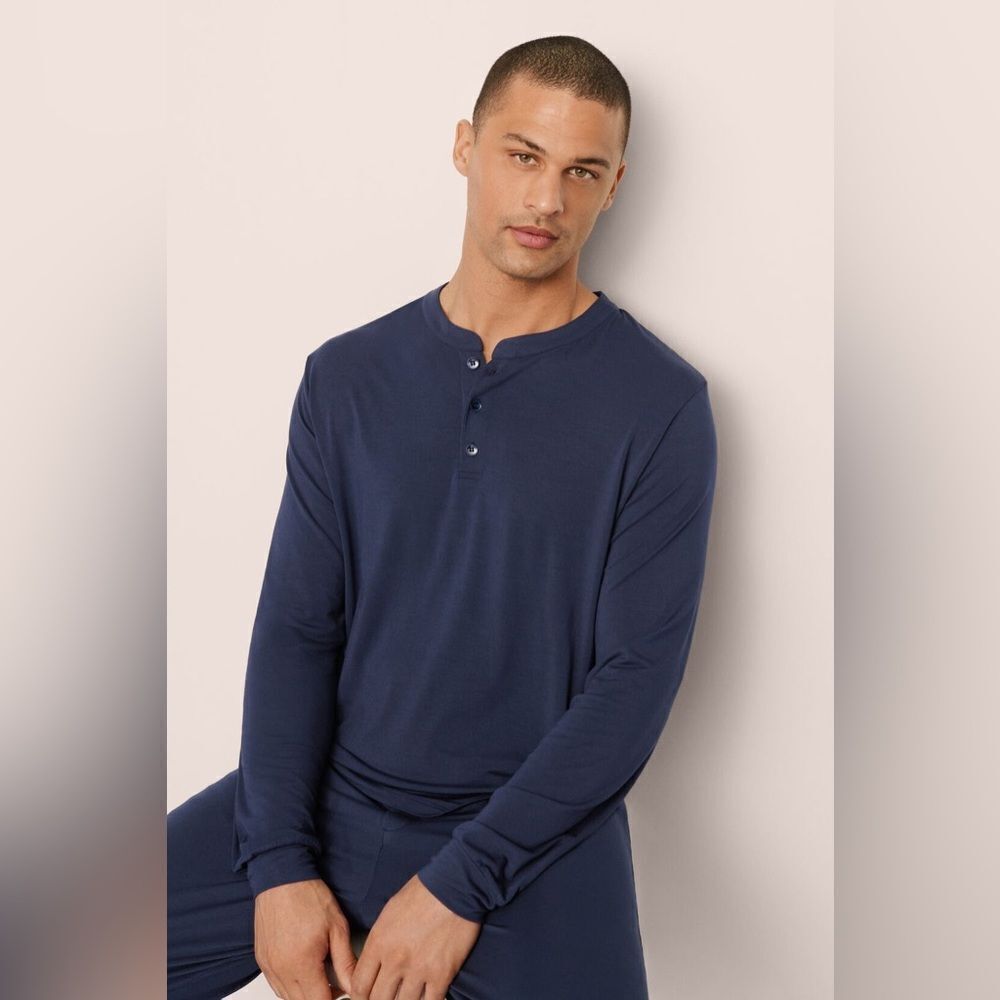 Men’s Eberjay Henry TENCEL™ Modal Long PJ Top Sz XL